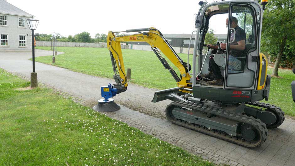 Slanetrac RB80 Ogräsborste - singelhuvud med mjuka ståborst