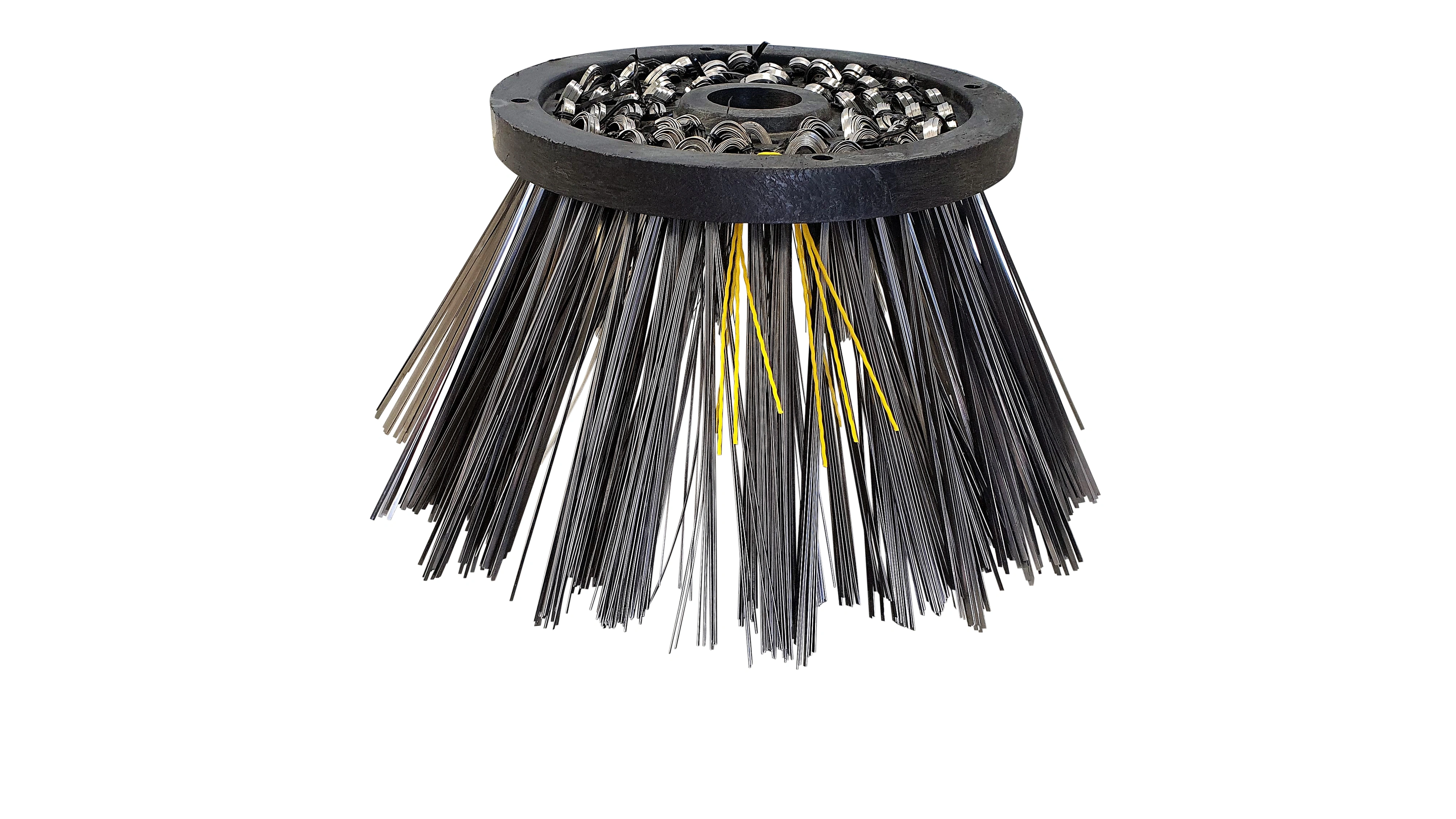 4 x huvud med mjuka stålborst