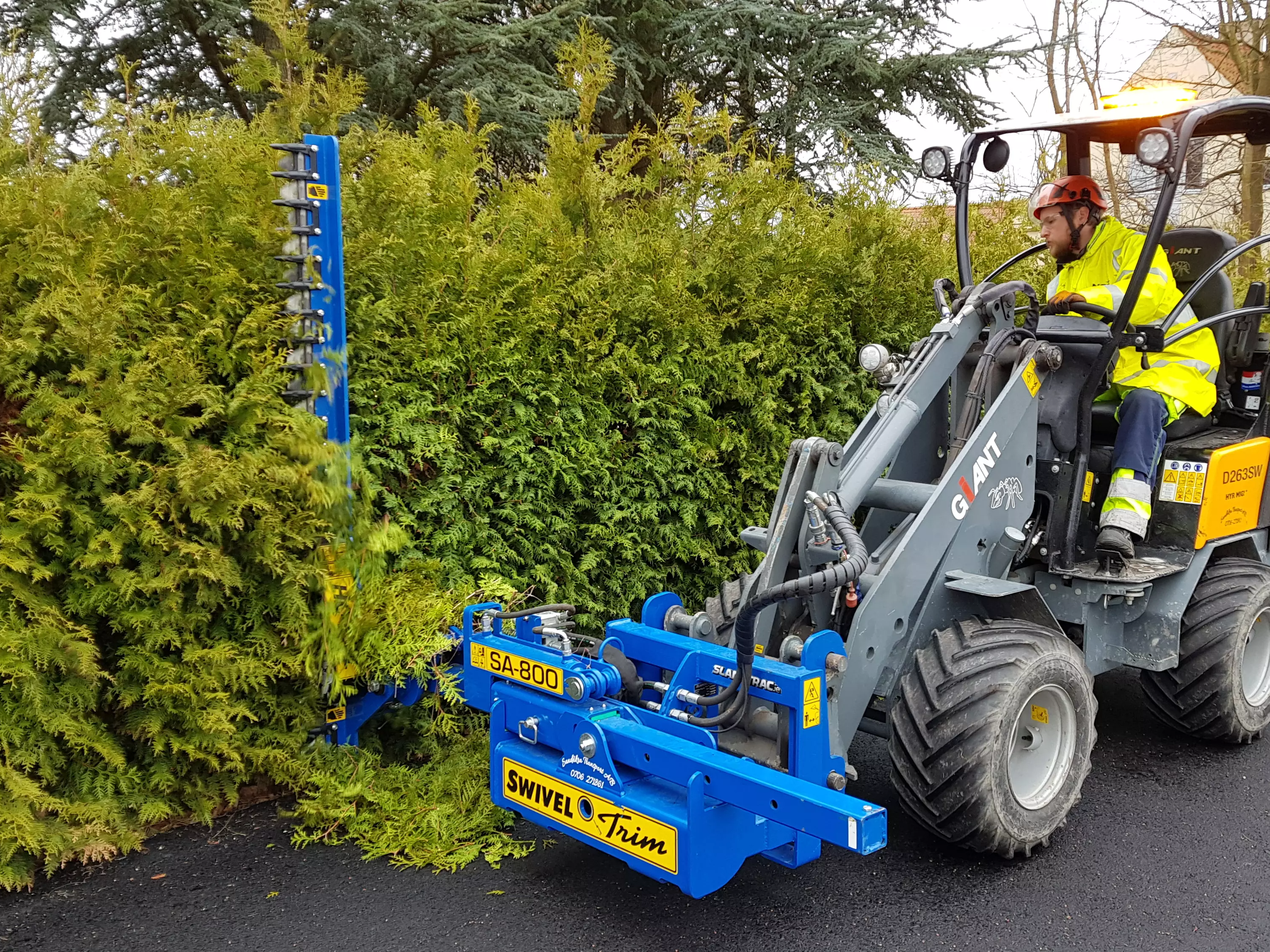 Slanetrac SA800 med häcksax